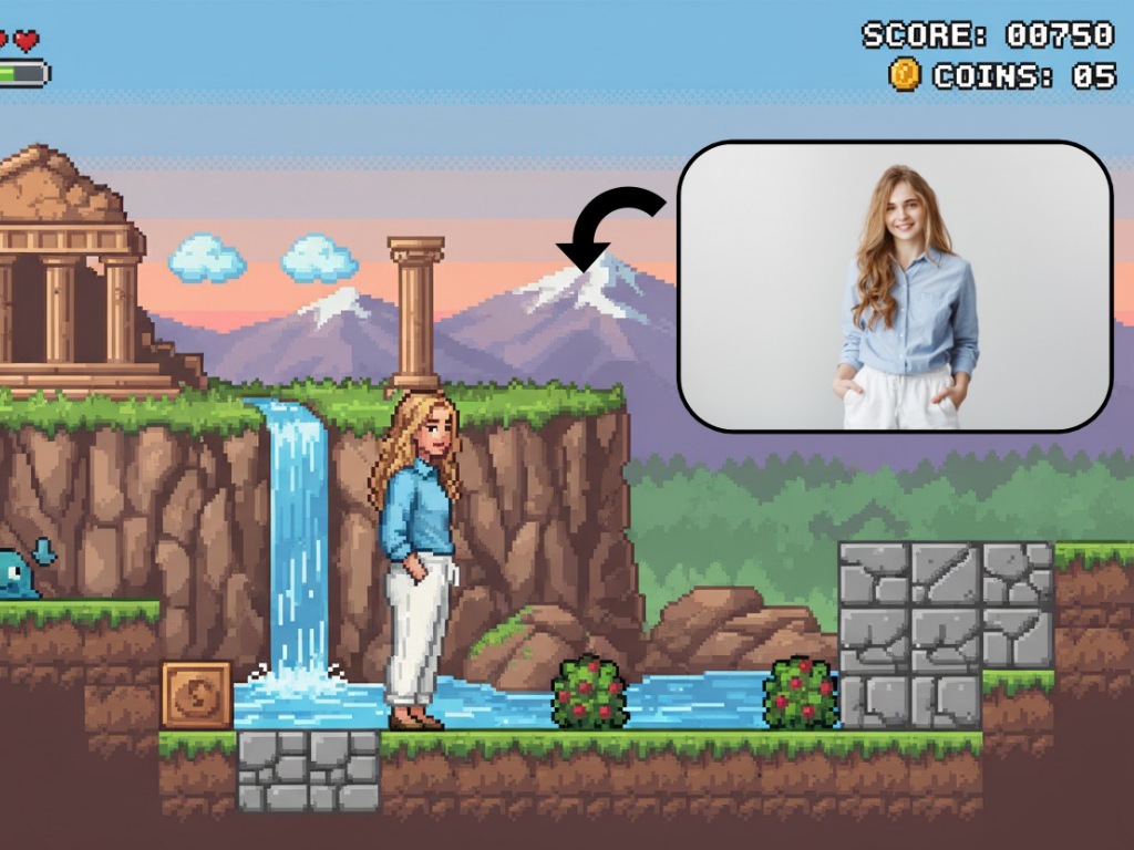 16 Bit Video Game Character