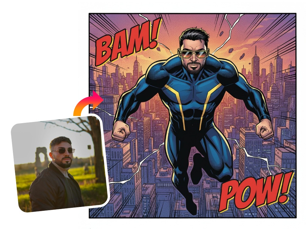 Photo to Comic Book Character