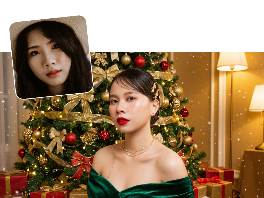 Luxurious Christmas Portrait