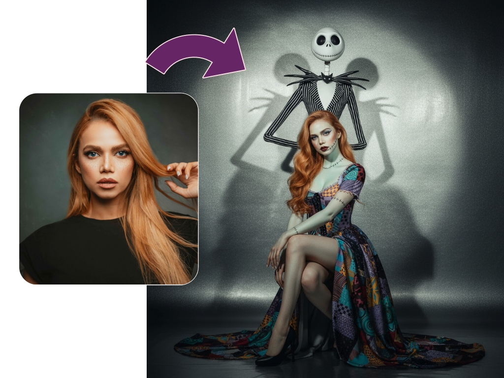 Jack Skellington and Sally Style