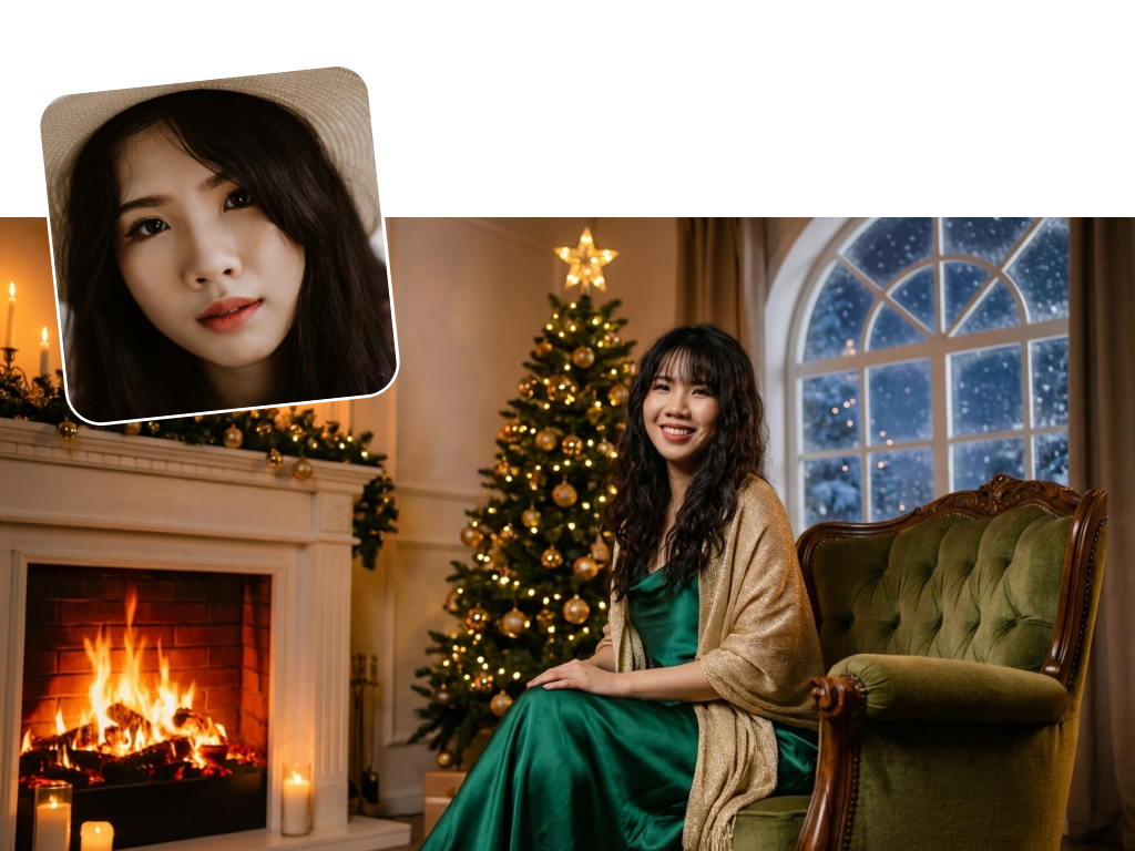 Christmas Indoor Portrait