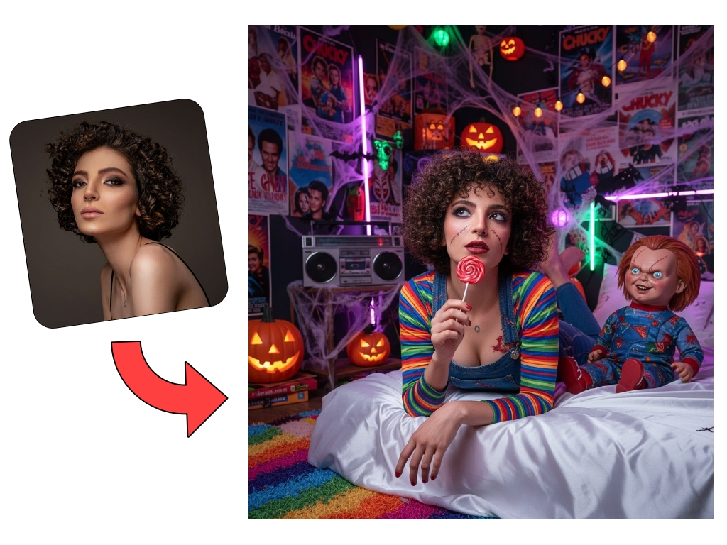 Chucky Bed Lollipop Portrait