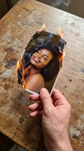 Burning Photo