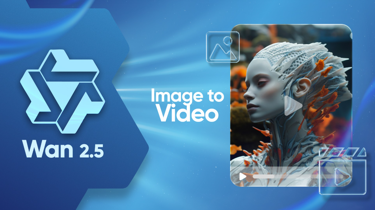 Wan 2.5 Image To Video - WAN 2.5 Image-to-Video converts a single image into smooth, cinematic video clips. With realistic motion dynamics and temporal consistency, it brings still visuals to life — perfect for storytelling, marketing, and creative animation.