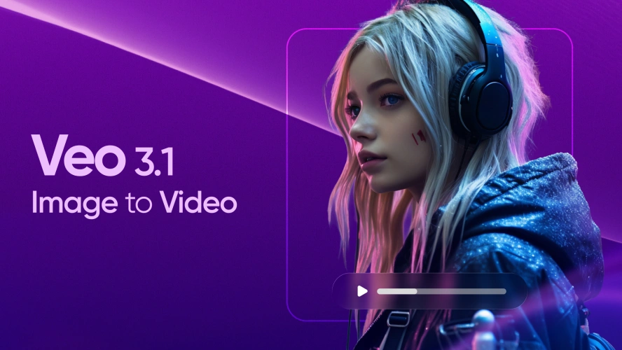 Veo3.1 Image To Video - Generate a smooth, high-quality video starting from a single image. The model adds natural motion, lighting changes, and scene dynamics while keeping the original look and style of the image. Perfect for turning still photos into cinematic shots, dynamic loops, or creative motion sequences.