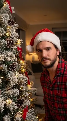 Winter Window Frost Portrait